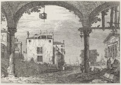 Portikoen med lykten av Canaletto