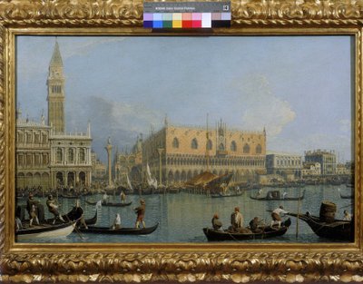 Utsikt over Dogepalasset i Venezia av Giovanni Antonio Canal