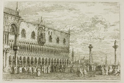 på Piera del Band V, fra Vedute av Canaletto