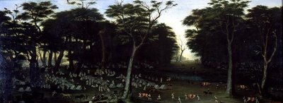 Argentinsk leir foran Itapiru av Candido Lopez