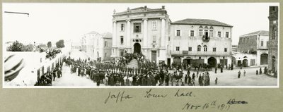 Jaffa rådhus, 16. november 1917 av Capt. Arthur Rhodes