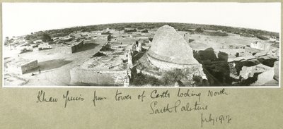 Khan Yunis fra slottstårnet, Sør-Palestina, juli 1917 av Capt. Arthur Rhodes