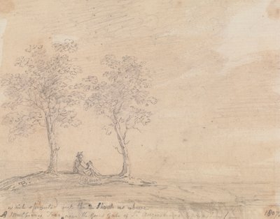 Et morbærtre nær den store porten til St. Augustine's Monastery av Capt. Thomas Hastings