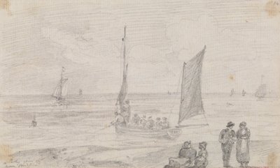 En fest i gang nær Brighton Beach, 18. september 1815 av Capt. Thomas Hastings