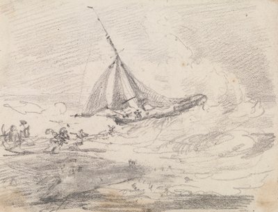 Et seilfartøy i grov sjø, Hastings av Capt. Thomas Hastings