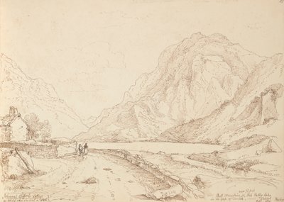 Bull Mountain og Ash Valley Lake i Gap of Dunloh, september 1841 av Capt. Thomas Hastings