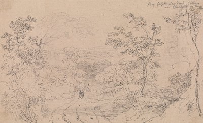 Ved Captain Landon's Cottage nær Cheshunt, 21. mai 1814 av Capt. Thomas Hastings
