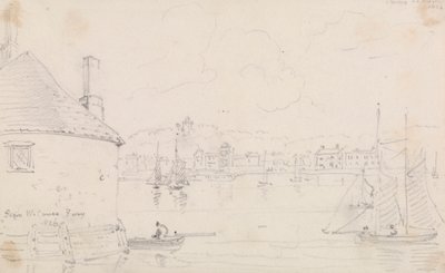 Cowes, fra West Cowes Ferry, 22. mars 1826 av Capt. Thomas Hastings