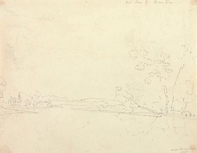 Fjern utsikt over Beaulieu, Hampshire av Capt. Thomas Hastings