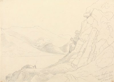 Fra Anglers Rock, Ennerdale Lake, 10. mai 1836 av Capt. Thomas Hastings