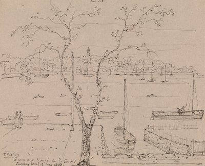 Fra huset vårt i East Cowes, søndag kveld, 12. mai 1833 av Capt. Thomas Hastings