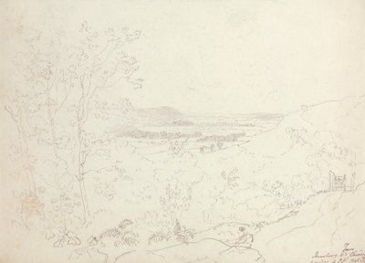 Fra Strawberry Hill, Clevedon, lørdag 6. september 1845 av Capt. Thomas Hastings