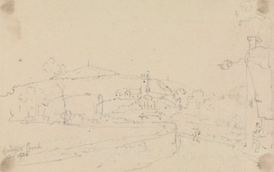 Godshill Church, august 1826 av Capt. Thomas Hastings