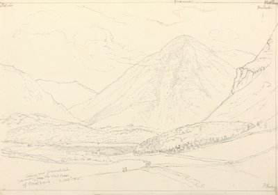 Grasmoor fra West Base of Mellbreak, 2. august 1835 av Capt. Thomas Hastings