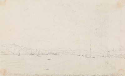 I Cowes Roadstead, 6. juni 1826, fra 'Falcon', Lord Yarboroughs yacht den dagen hun ble sjøsatt av Capt. Thomas Hastings