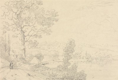 Ser på Wootton Bridge, Isle of Wight, august 1828 av Capt. Thomas Hastings