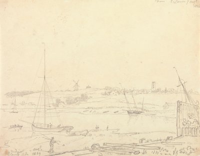 Medina, East Cowes Side, 7. august 1826 av Capt. Thomas Hastings