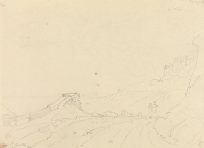 Nær Blackgang Chine, 19. august 1826 av Capt. Thomas Hastings
