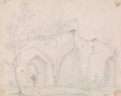 En del av St. Augustine's, Canterbury av Capt. Thomas Hastings