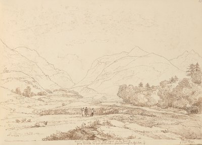 River Laune fra High Road fra Killarney & Aghadoe, 6. september 1841 av Capt. Thomas Hastings