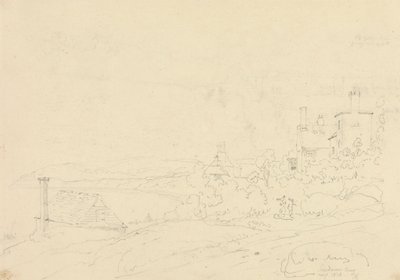 Sandown Bay, Isle of Wight, august 1828 av Capt. Thomas Hastings