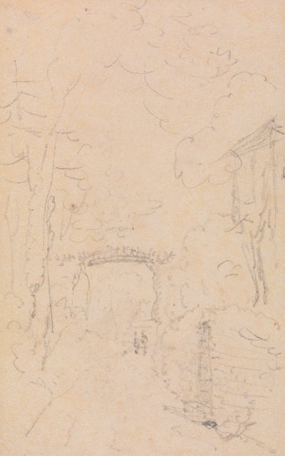 Skisse av en trekantet vei og bro, Shorwell av Capt. Thomas Hastings