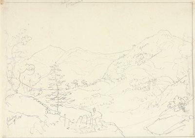 Skiddaw fra Borrowdale, lørdag 27. juni 1835 av Capt. Thomas Hastings