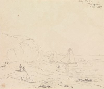 Stag Rocks, Freshwater, august 1827 av Capt. Thomas Hastings