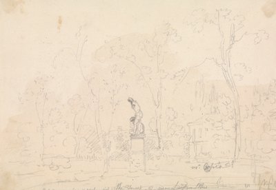Statue av Kain og Abel i skogen nær Leytonstone av Capt. Thomas Hastings