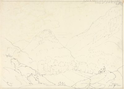 The Jaws of Borrowdale, lørdag 27. juni 1835 av Capt. Thomas Hastings