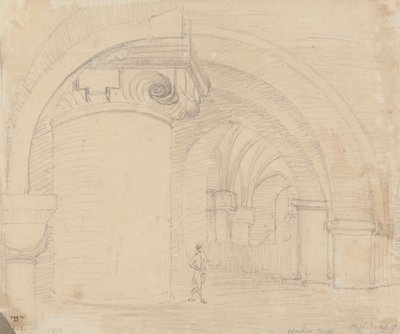 Undercroft, katedralen i Canterbury av Capt. Thomas Hastings