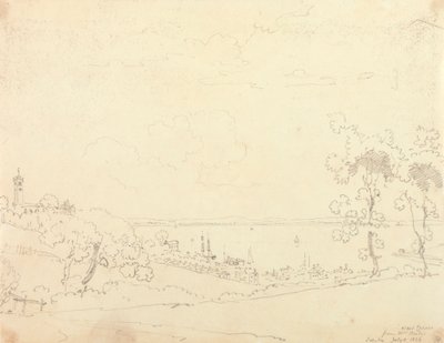 West Cowes fra Mrs. Baily's, 8. juli 1826 av Capt. Thomas Hastings