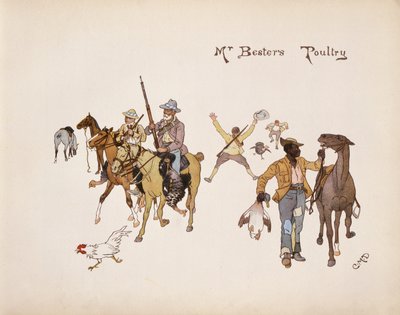 Mr Besters Poultry, fra The Leaguer of Ladysmith, 1900 av Captain Clive Dixon
