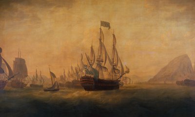 The Relief of Gibraltar av Admiral Lord Howe av Captain William Elliott