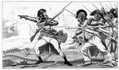De frivillige i Sabots i slaget ved Valmy, 20. september 1792, illustrasjon fra 