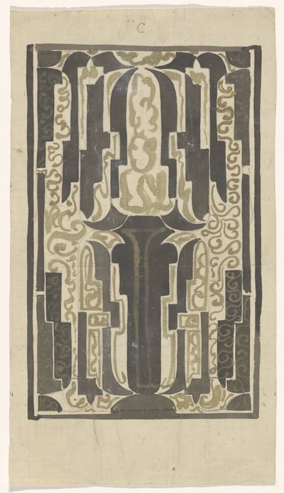 Dekorativt design av Carel Adolph Lion Cachet