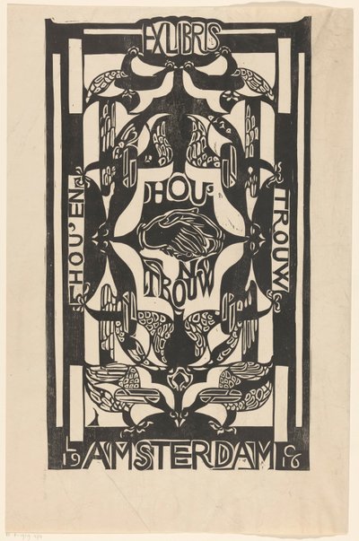 Ex libris fra Hou