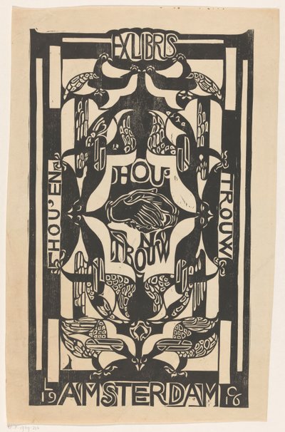 Ex libris fra Hou