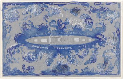 Design for en vignett for Koninklijke Paketvaart Maatschappij av Carel Adolph Lion Cachet
