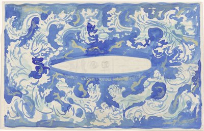 Design for vignett av Koninklijke Paketvaart Maatschappij av Carel Adolph Lion Cachet