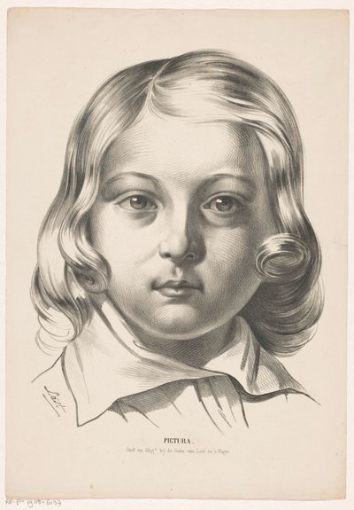 Hodet til en gutt Pictura (serietittel på objekt) av Carel Christiaan Antony Last