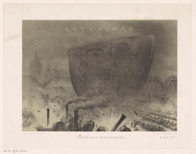 Leviathan Leviathan Englands fremgang (tittel på objekt) av Carel Christiaan Antony Last