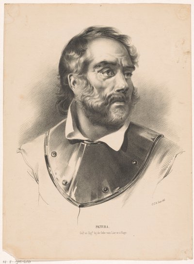 Mann med jernringkrage Pictura (serietittel på objekt) av Carel Christiaan Antony Last