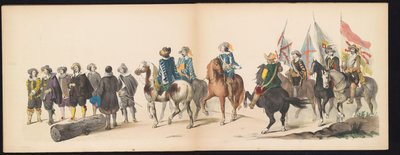 Masquerade of the Leiden Students, 1850 (plate 9) Intogt av Frederik Hendrik i 