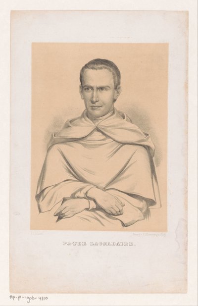 Portrett av Jean-Baptiste Henri Lacordaire av Carel Christiaan Antony Last