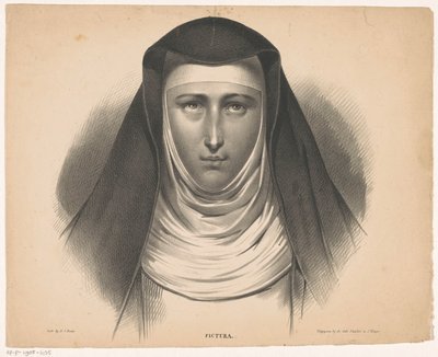 Portret van een non Pictura (series title on object)   1375980   no       norwegian Successfully Translated  Original: Fetter Lane, City of London, c1875 Translat: Fetter Lane, City of London, c1875 1144733 no norwegian Successfully Translated Original: Be av Carel Christiaan Antony Last