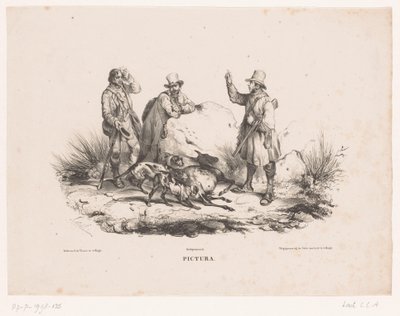 Rustende jagers Pictura (serietittel på objekt) av Carel Christiaan Antony Last