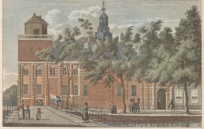Akademibygningen i Leiden, ca. 1790 Akademiet i Leiden / Vue de L