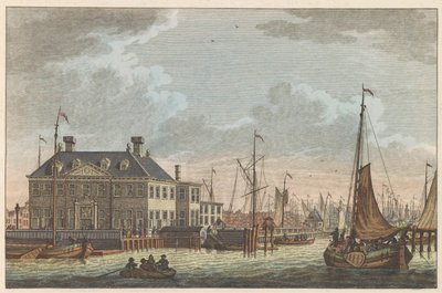 Utsikt over New City Inn, ca. 1790 Nieuwe Stads-Herberg i Amsterdam / Vue de L