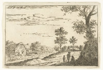 Landskap med gård Landskap (serietittel) av Carel Frederik Bendorp (I)